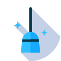 cleaning broom icon