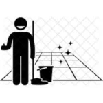 bathroom cleaning icon