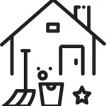 full house deep cleaning icon